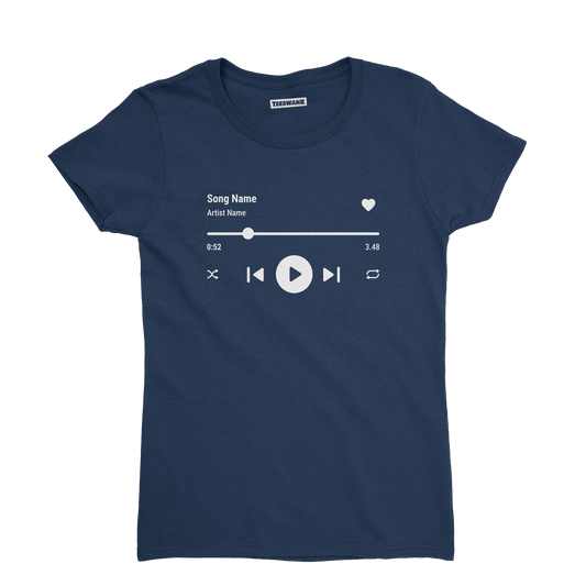 Music Player - Short Sleeve T-shirt for Women